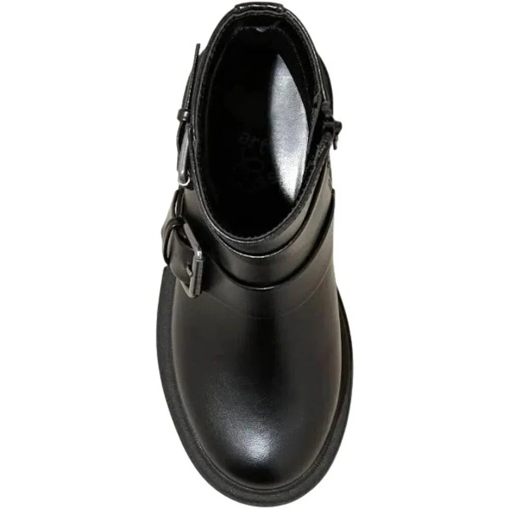 Art Class Black‎ Ankle Boots With Buckle Straps & Chunky Sole Size 13 NWT